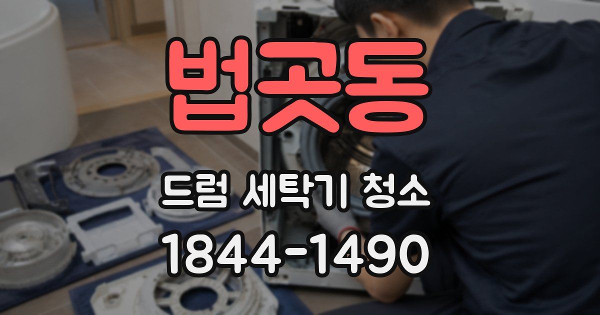 법곳동 드럼 세탁기 청소