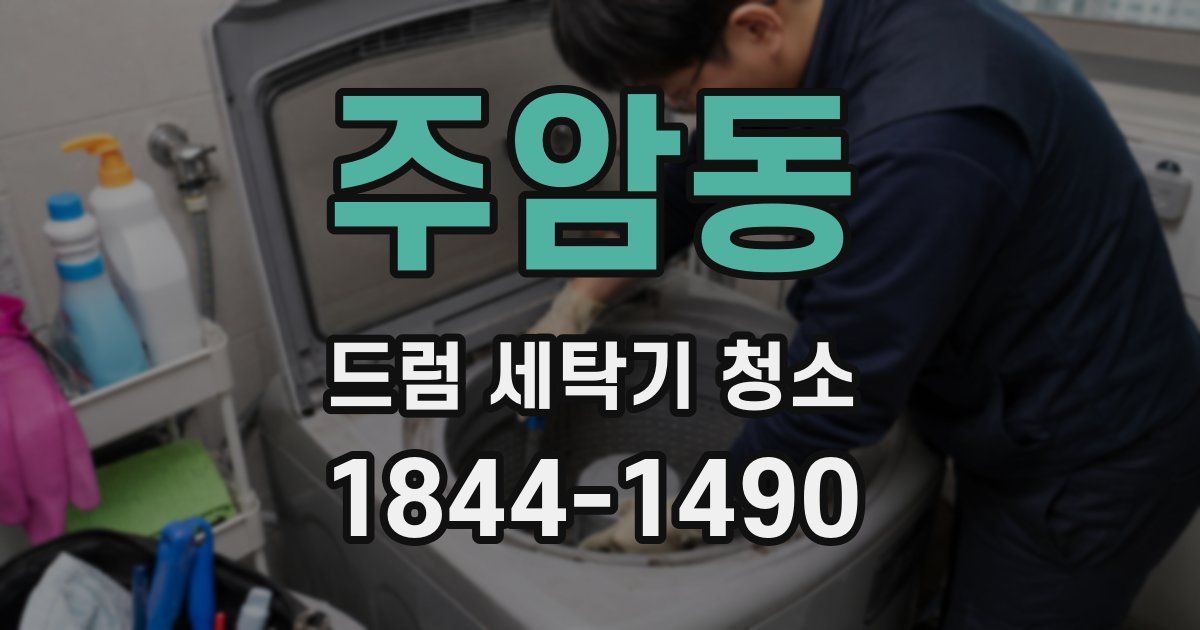 주암동 드럼 세탁기 청소