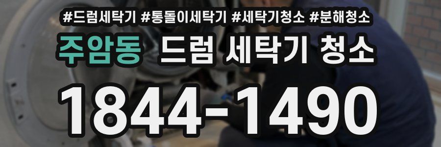 주암동 드럼 세탁기 청소