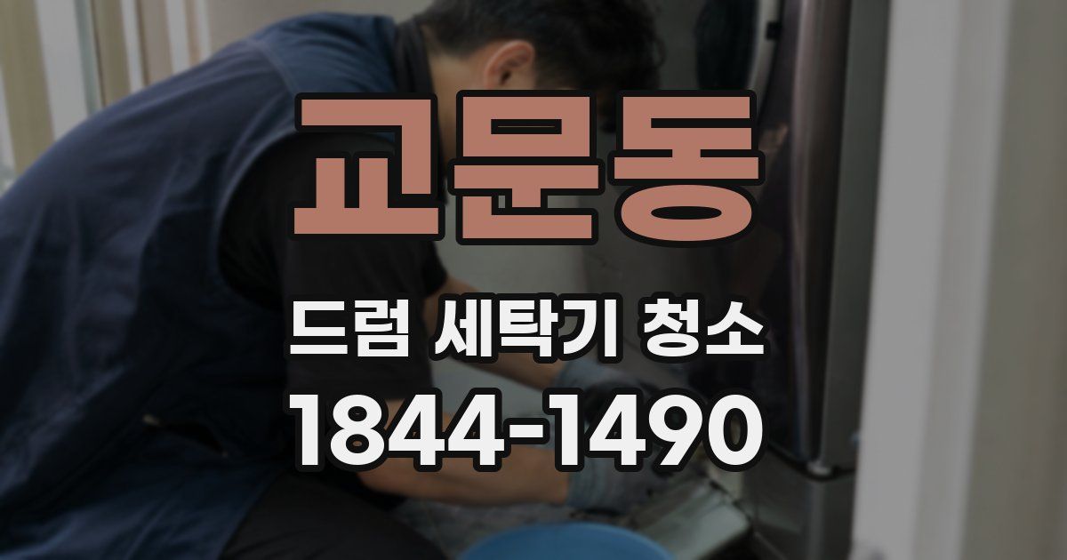 교문동 드럼 세탁기 청소