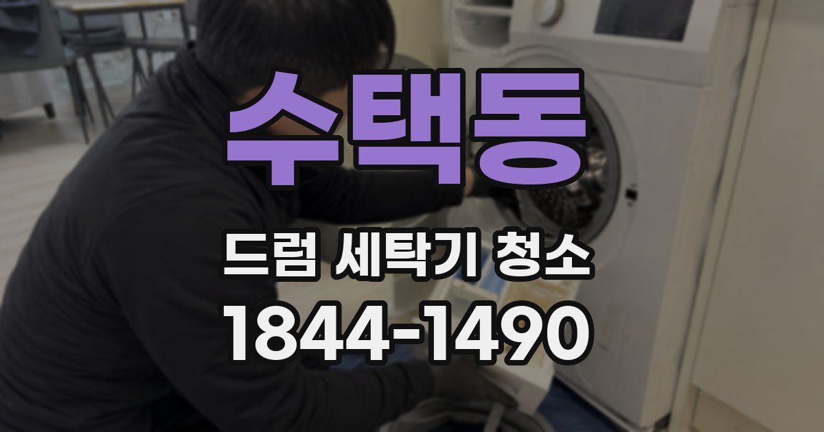 수택동 드럼 세탁기 청소