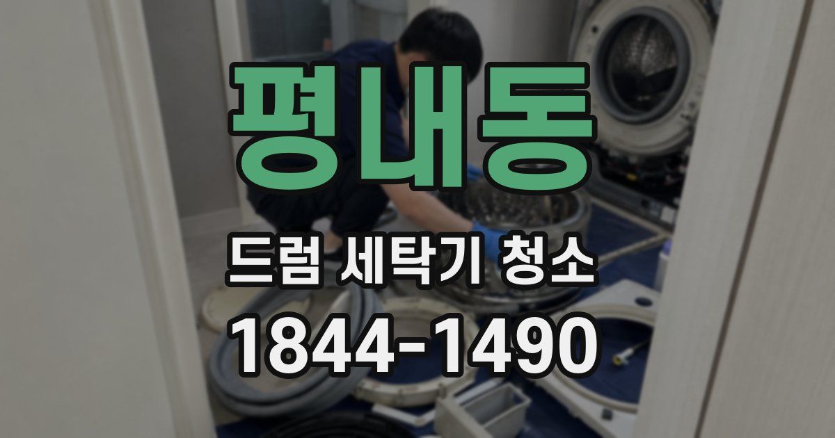 평내동 드럼 세탁기 청소