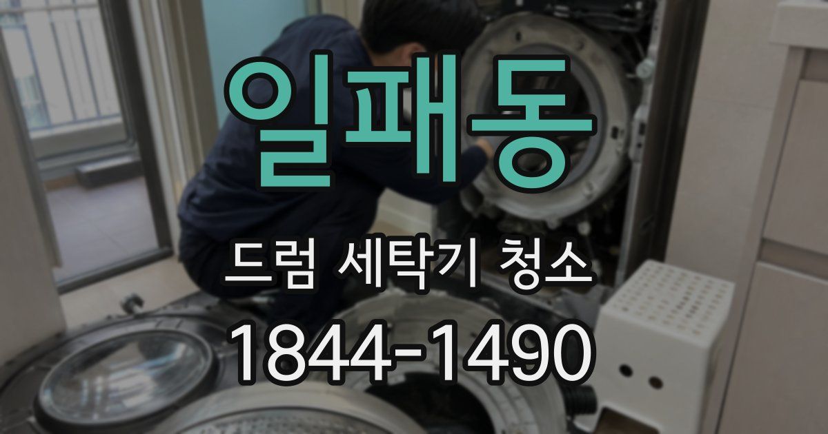 일패동 드럼 세탁기 청소