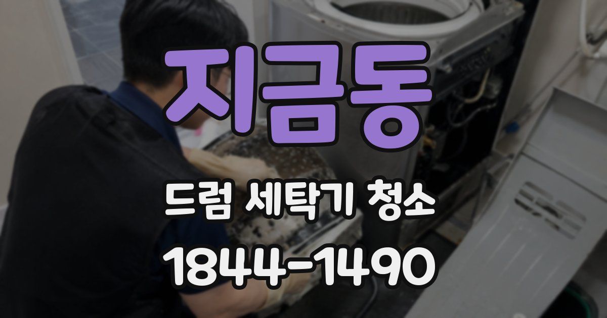 지금동 드럼 세탁기 청소