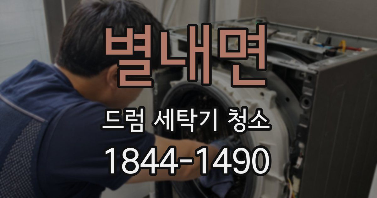 별내면 드럼 세탁기 청소