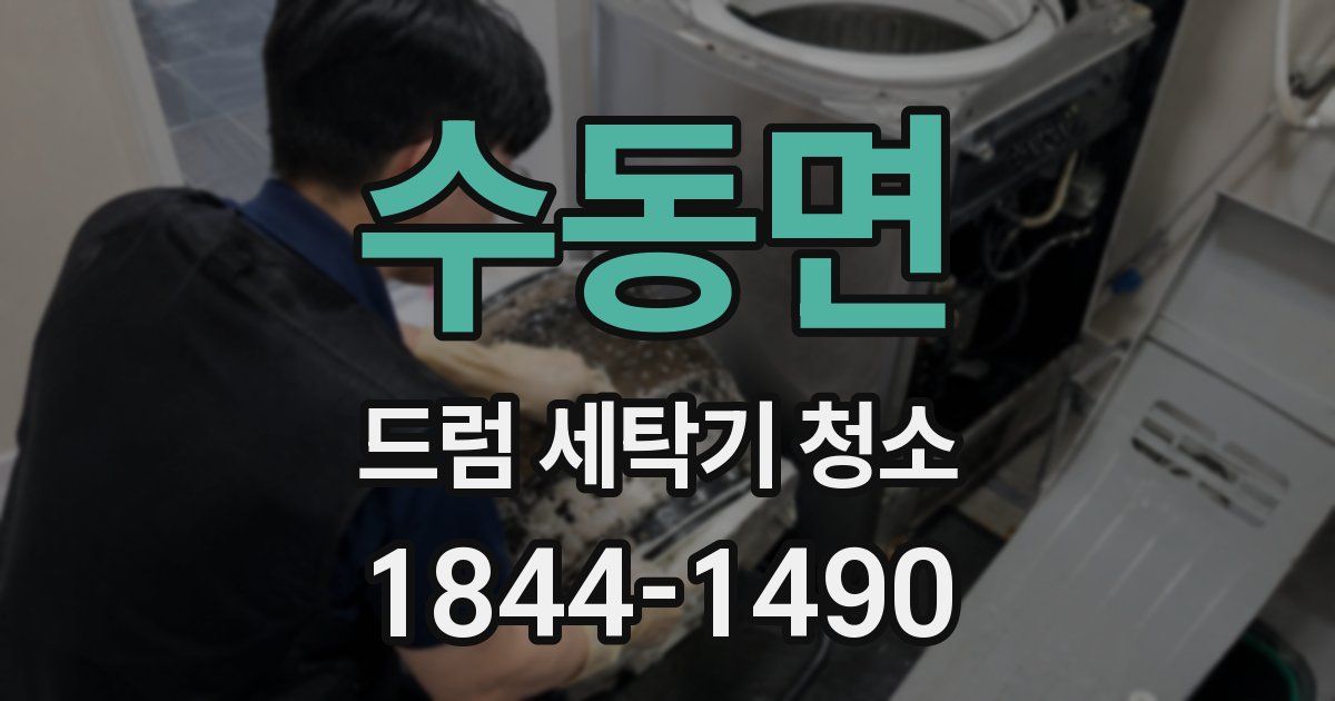 수동면 드럼 세탁기 청소