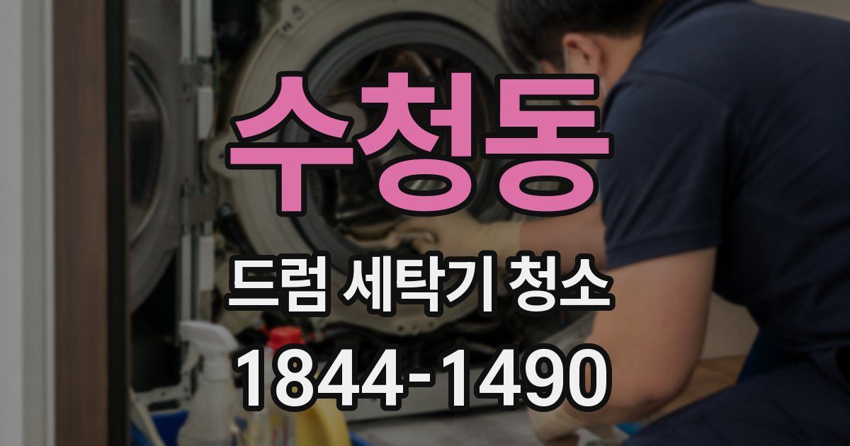 수청동 드럼 세탁기 청소