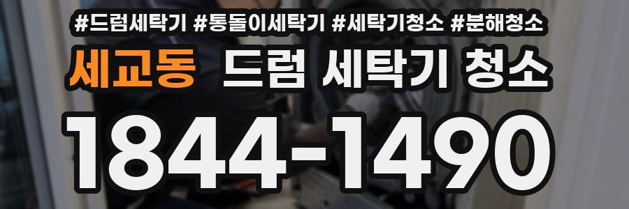세교동 드럼 세탁기 청소