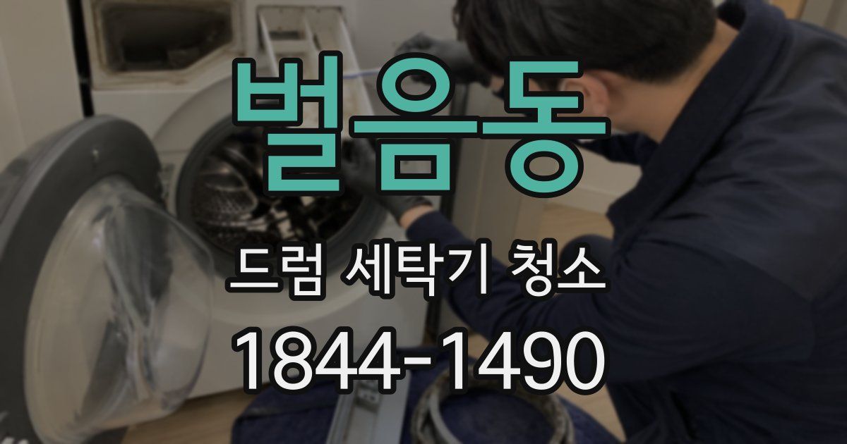 벌음동 드럼 세탁기 청소