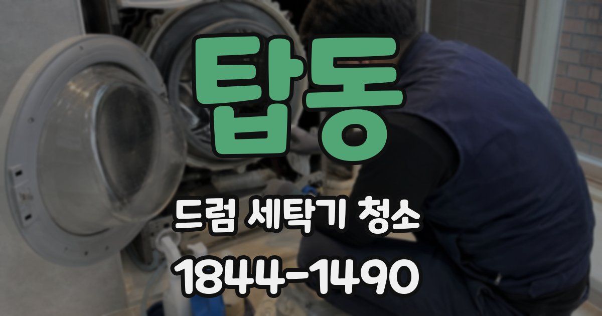 탑동 드럼 세탁기 청소