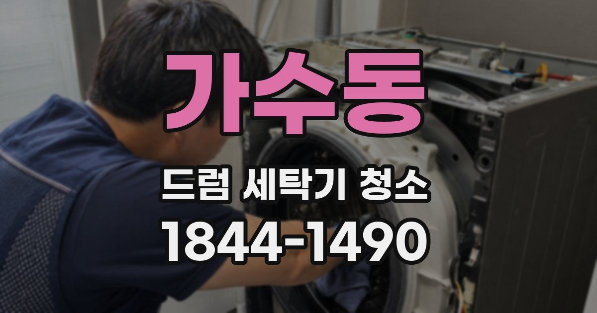 가수동 드럼 세탁기 청소