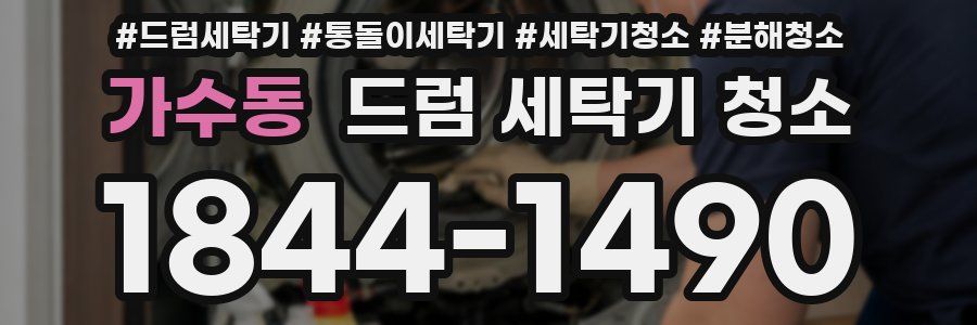 가수동 드럼 세탁기 청소