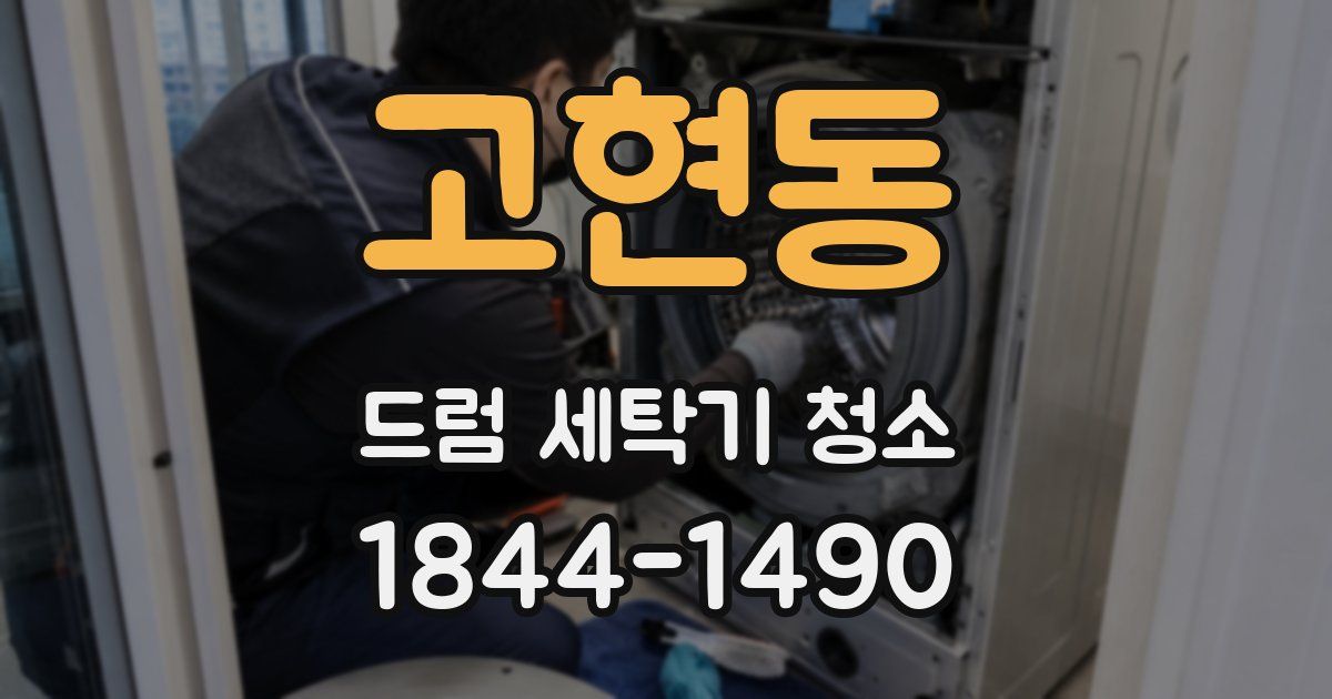 고현동 드럼 세탁기 청소