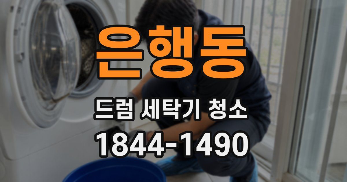 은행동 드럼 세탁기 청소