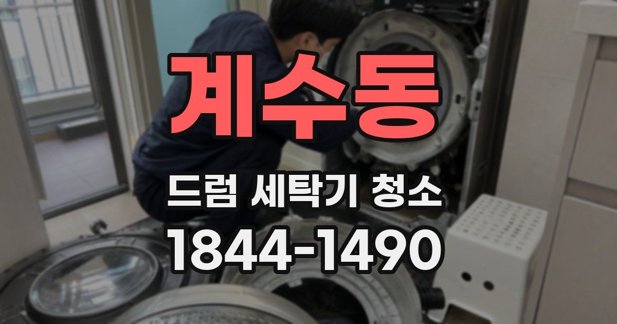 계수동 드럼 세탁기 청소