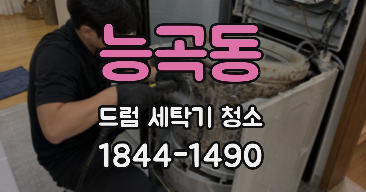 능곡동 드럼 세탁기 청소