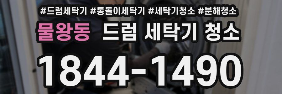 물왕동 드럼 세탁기 청소