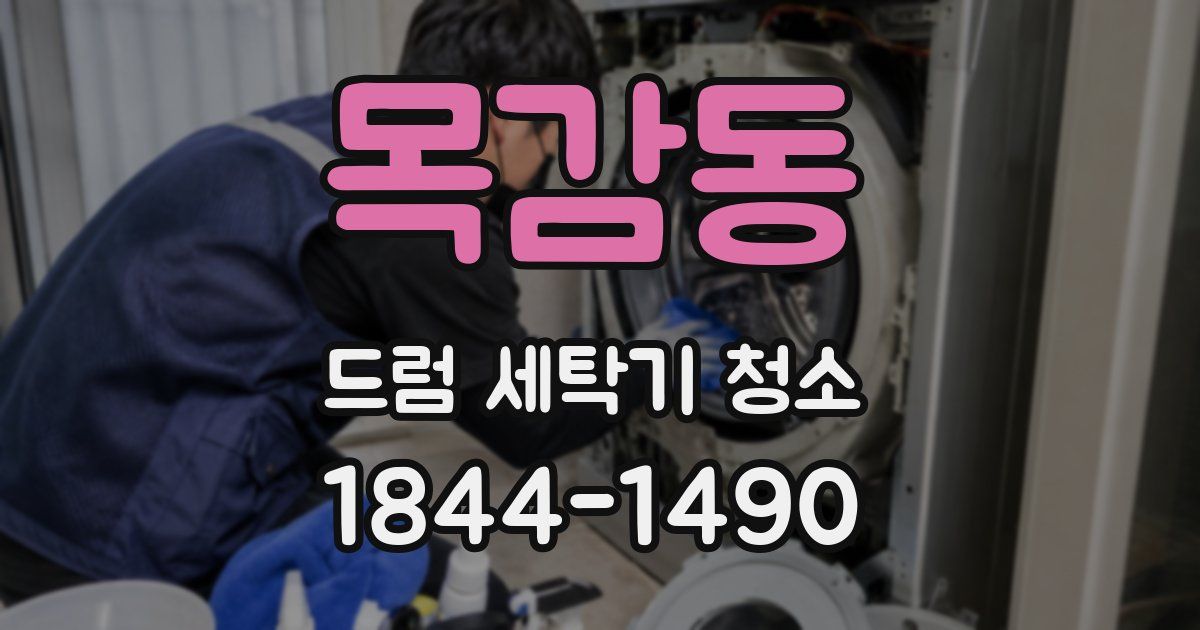 목감동 드럼 세탁기 청소