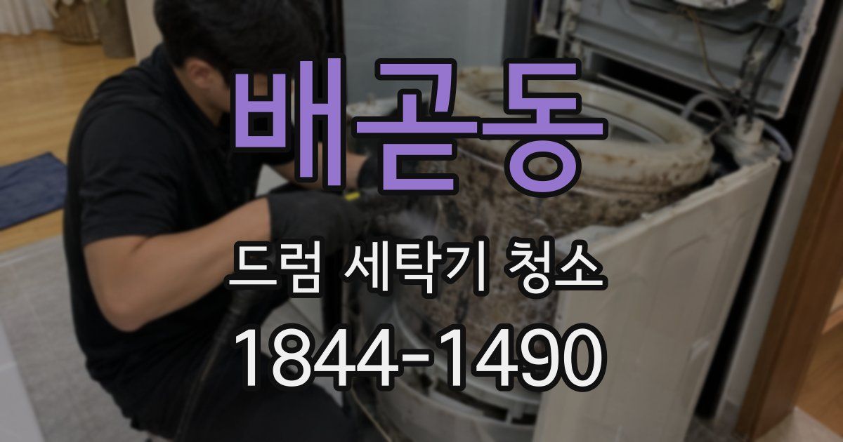 배곧동 드럼 세탁기 청소