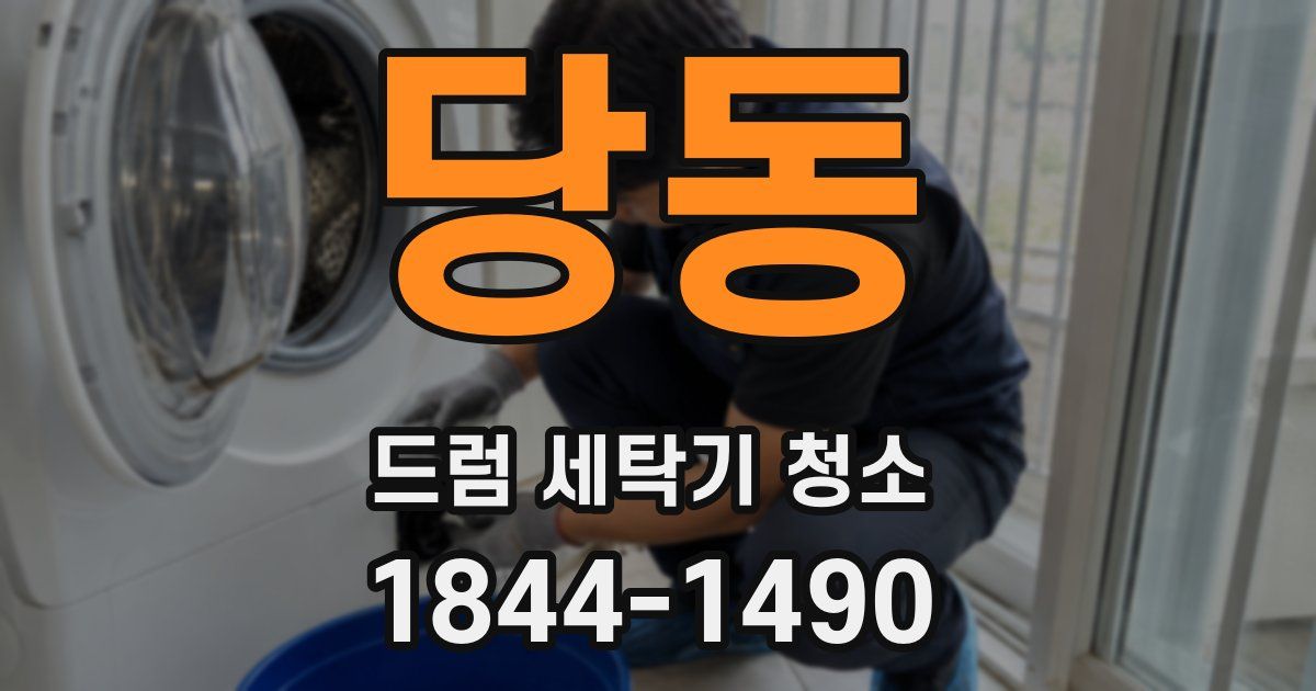 당동 드럼 세탁기 청소