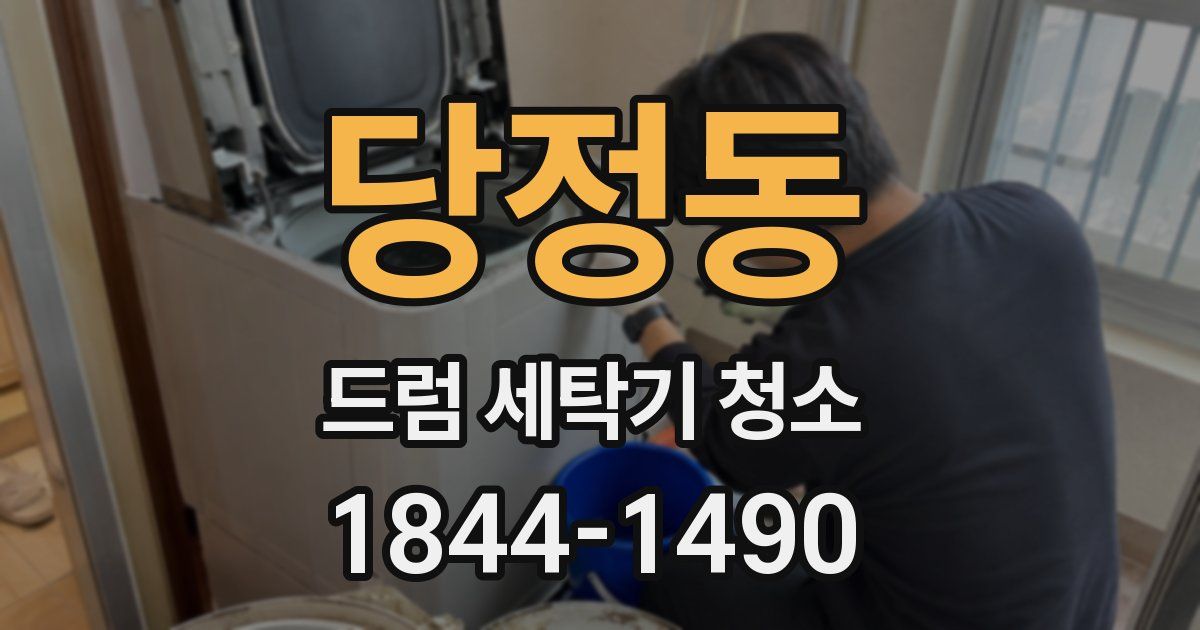 당정동 드럼 세탁기 청소