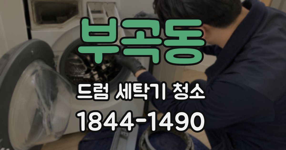 부곡동 드럼 세탁기 청소