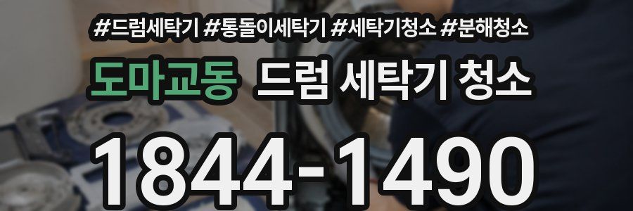도마교동 드럼 세탁기 청소