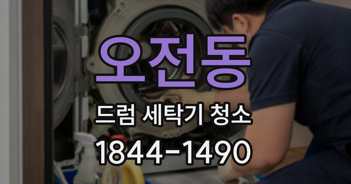 오전동 드럼 세탁기 청소
