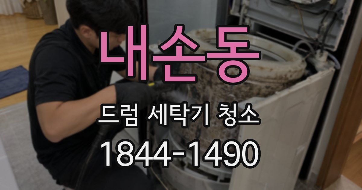 내손동 드럼 세탁기 청소