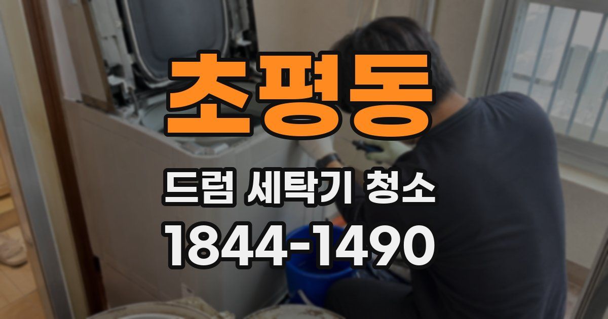 초평동 드럼 세탁기 청소