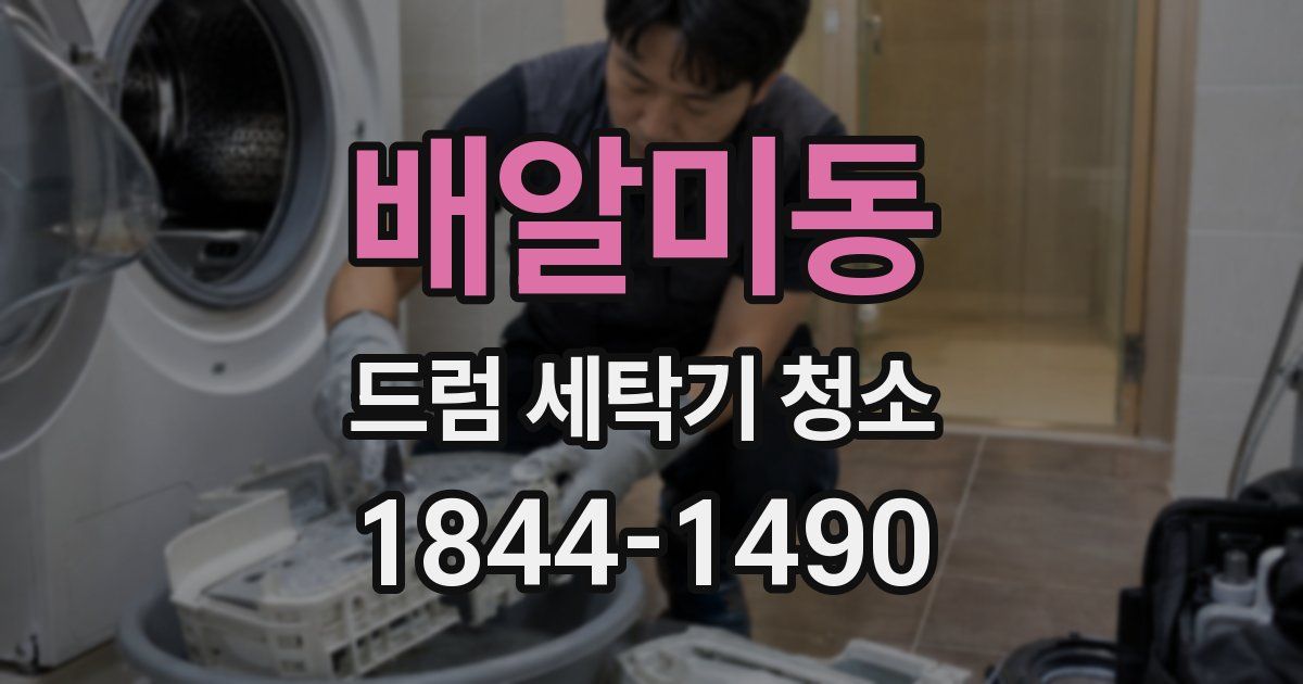 배알미동 드럼 세탁기 청소