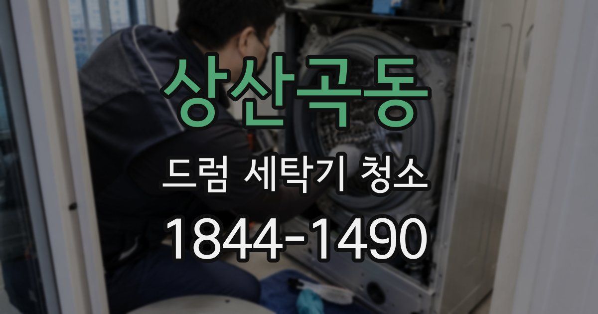 상산곡동 드럼 세탁기 청소