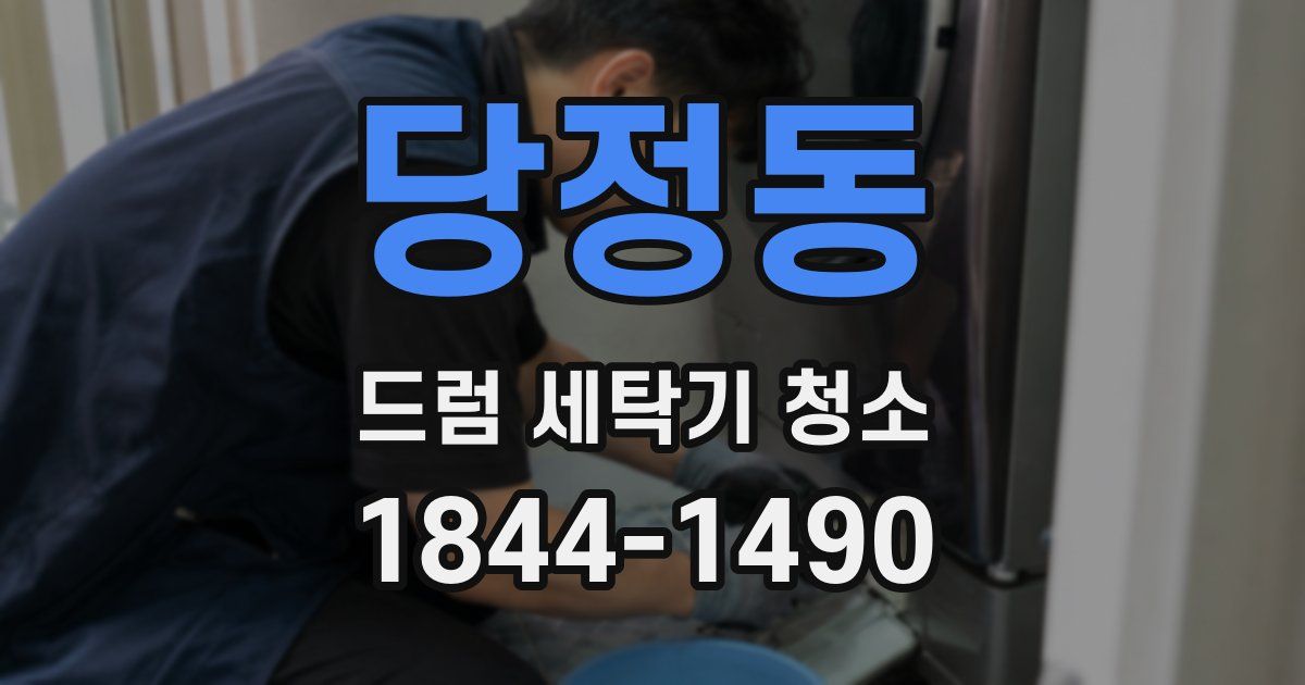 당정동 드럼 세탁기 청소