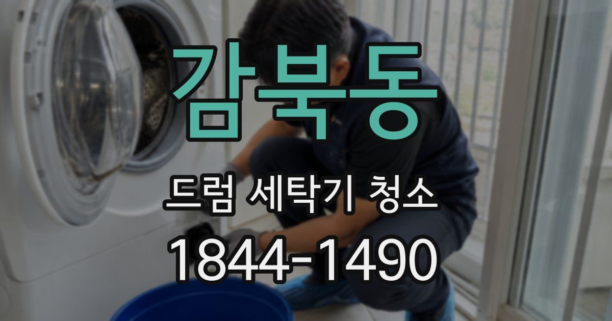 감북동 드럼 세탁기 청소