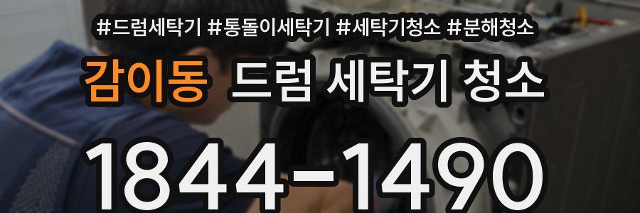 감이동 드럼 세탁기 청소