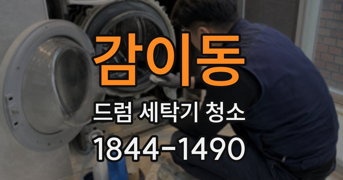 감이동 드럼 세탁기 청소