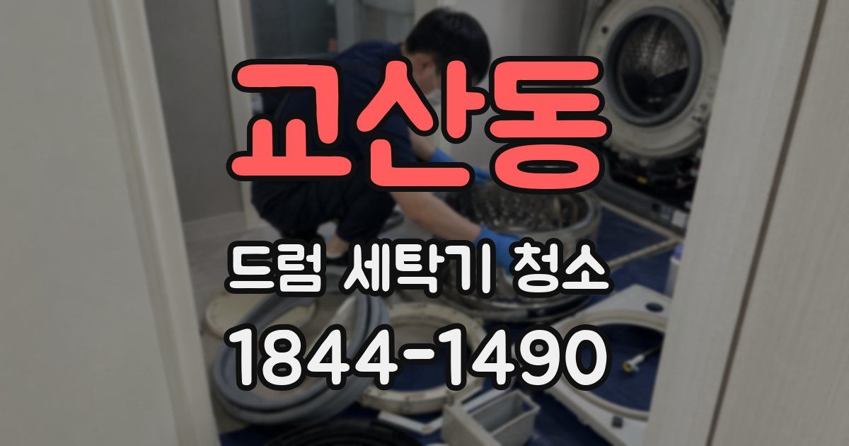 교산동 드럼 세탁기 청소
