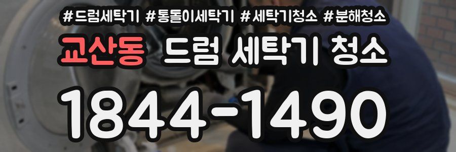 교산동 드럼 세탁기 청소