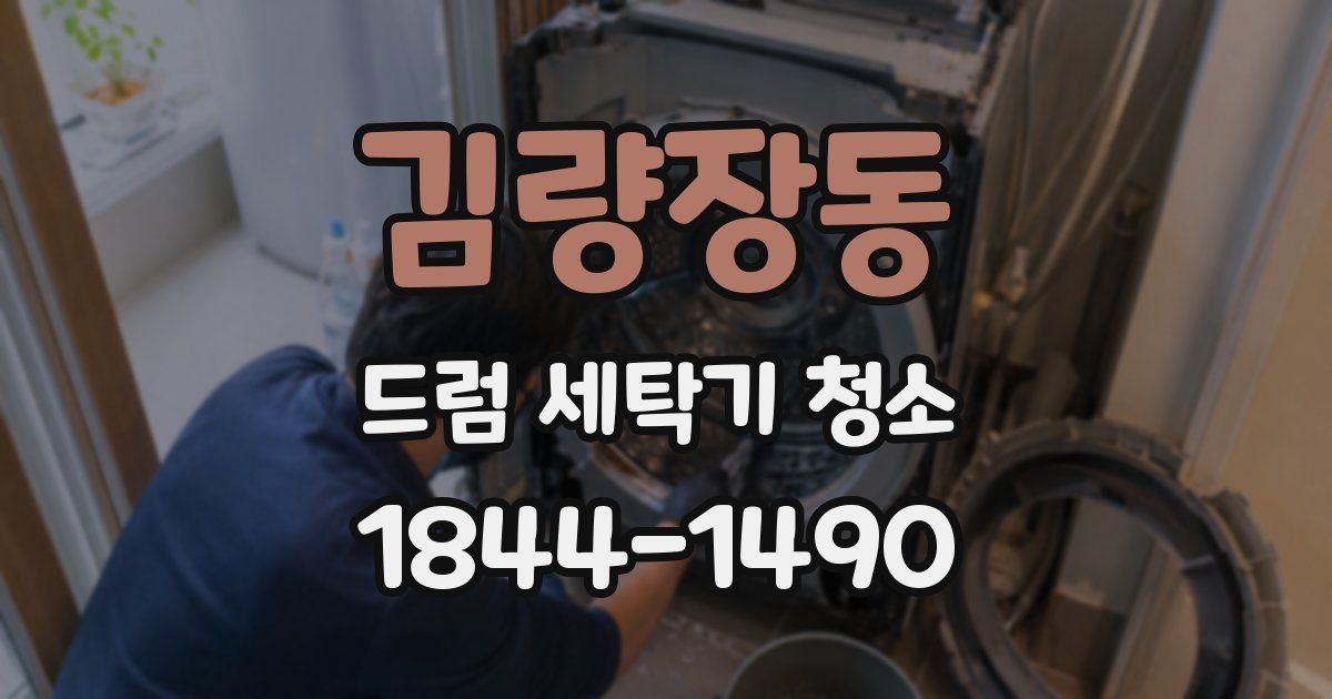 김량장동 드럼 세탁기 청소