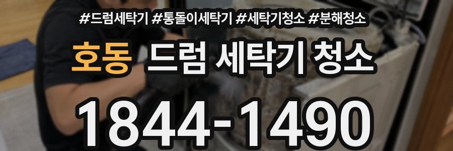 호동 드럼 세탁기 청소