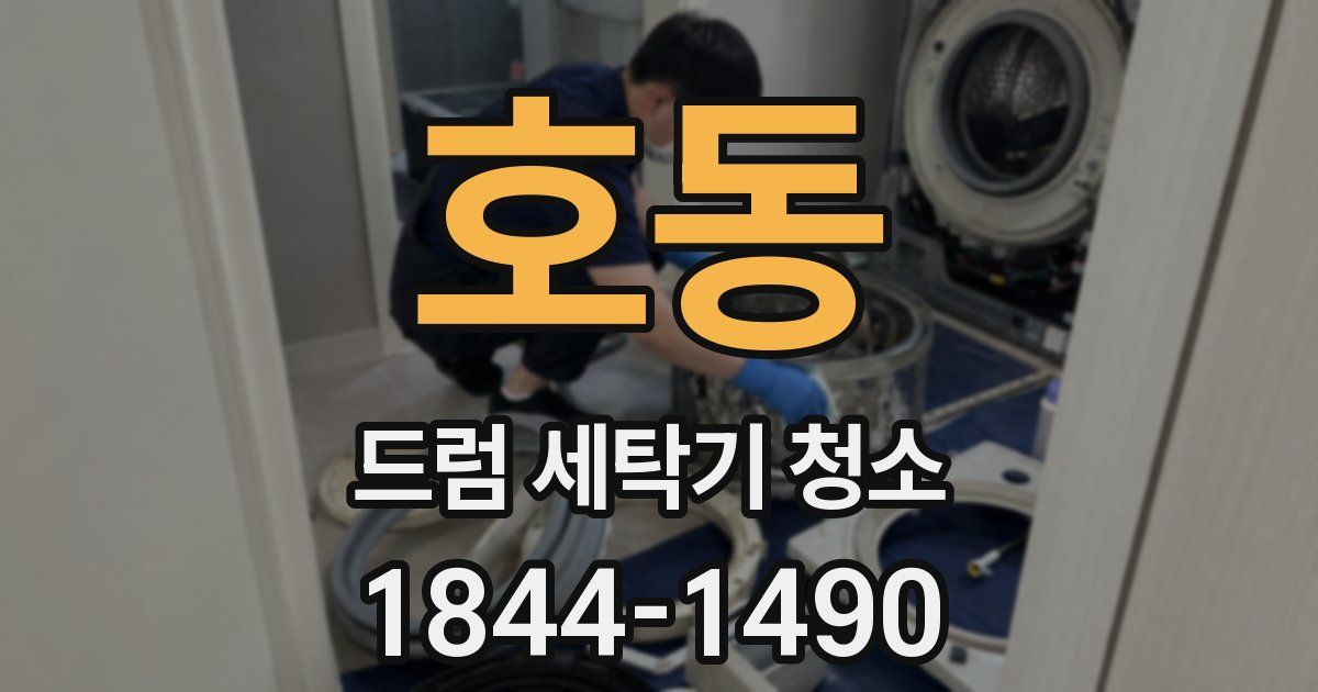 호동 드럼 세탁기 청소