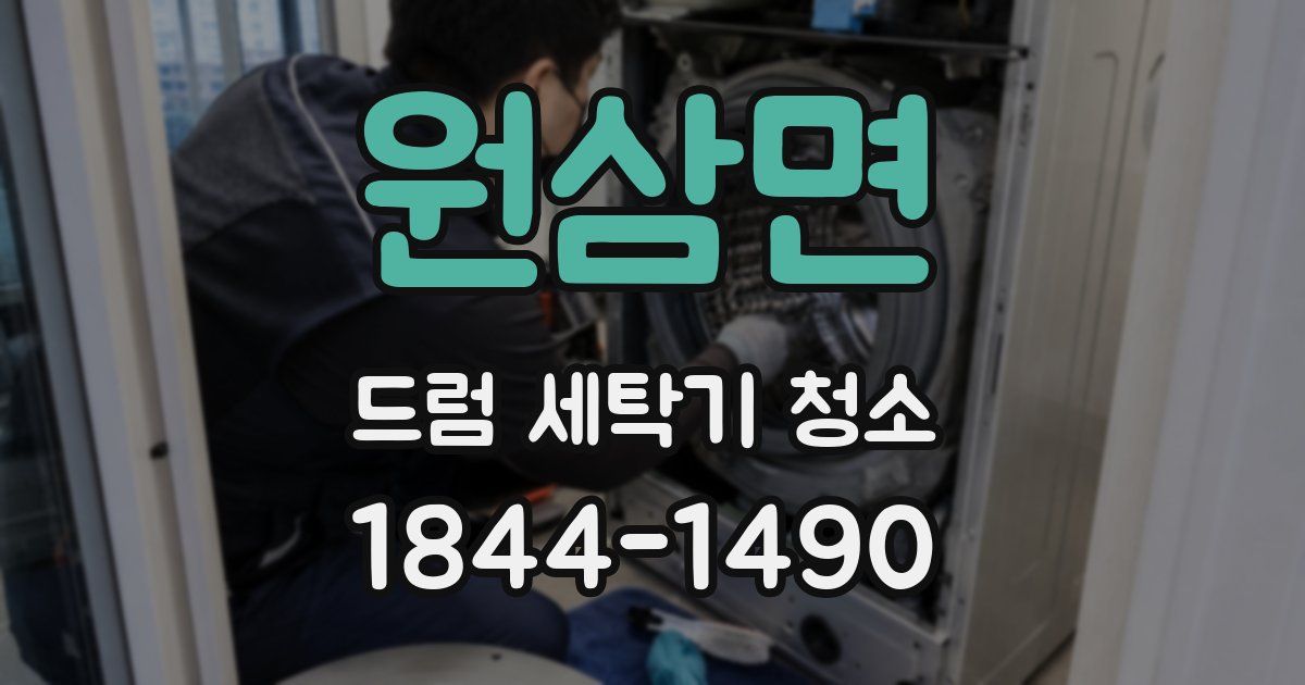 원삼면 드럼 세탁기 청소