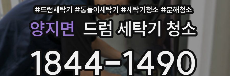 양지면 드럼 세탁기 청소