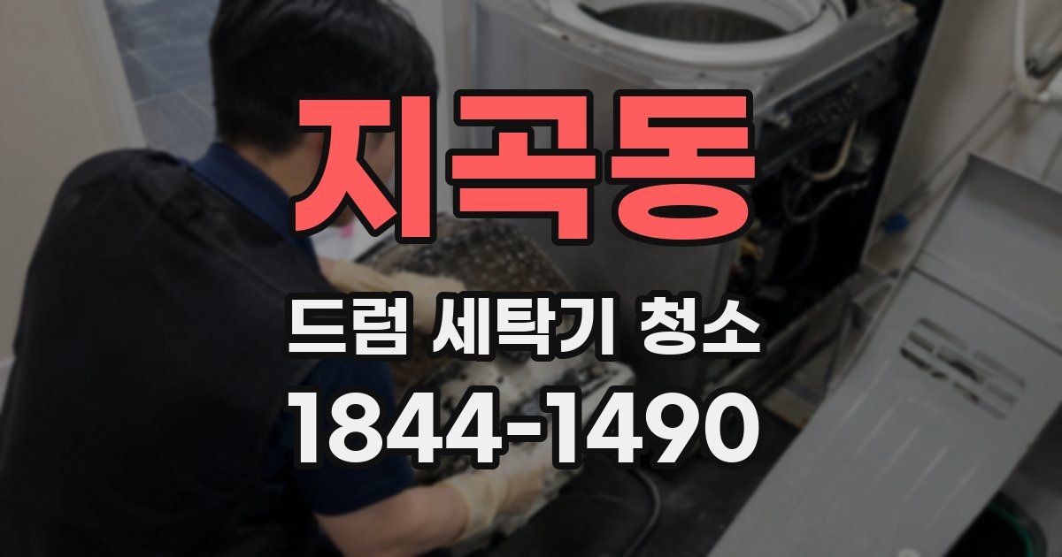 지곡동 드럼 세탁기 청소