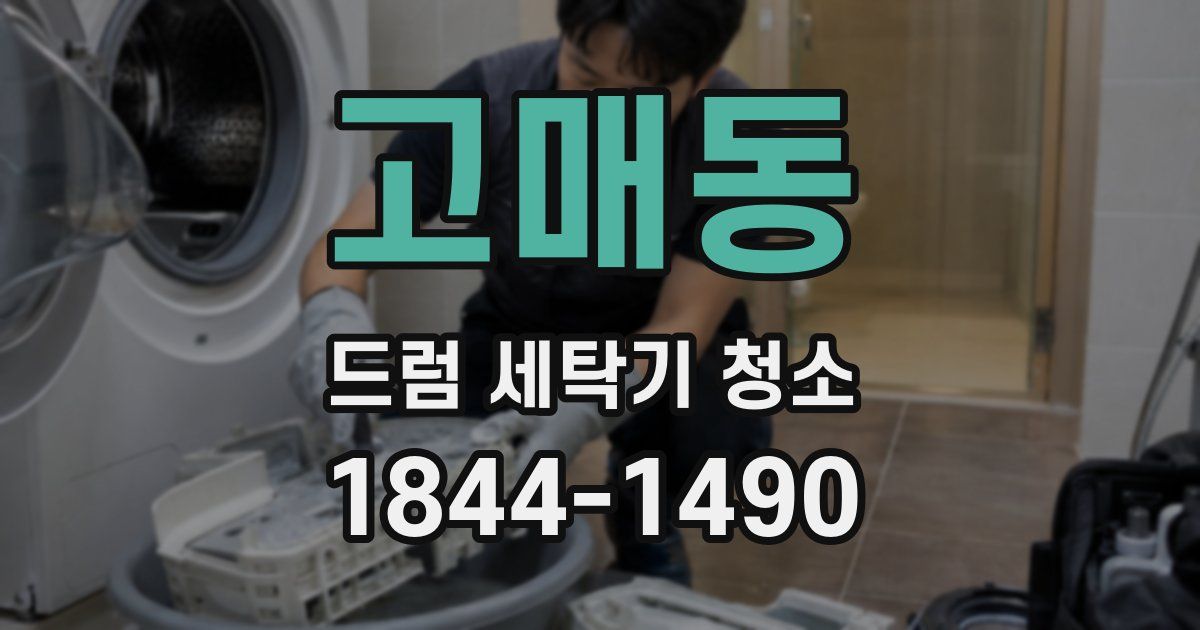 고매동 드럼 세탁기 청소