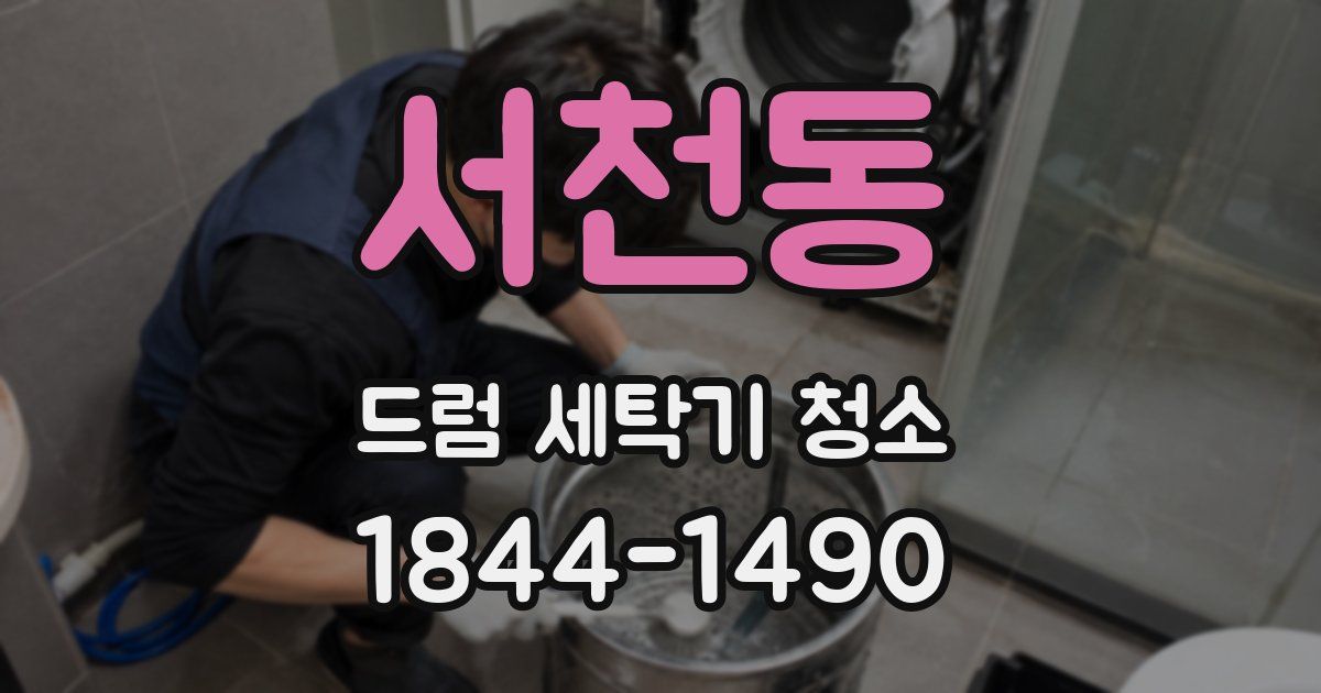 서천동 드럼 세탁기 청소