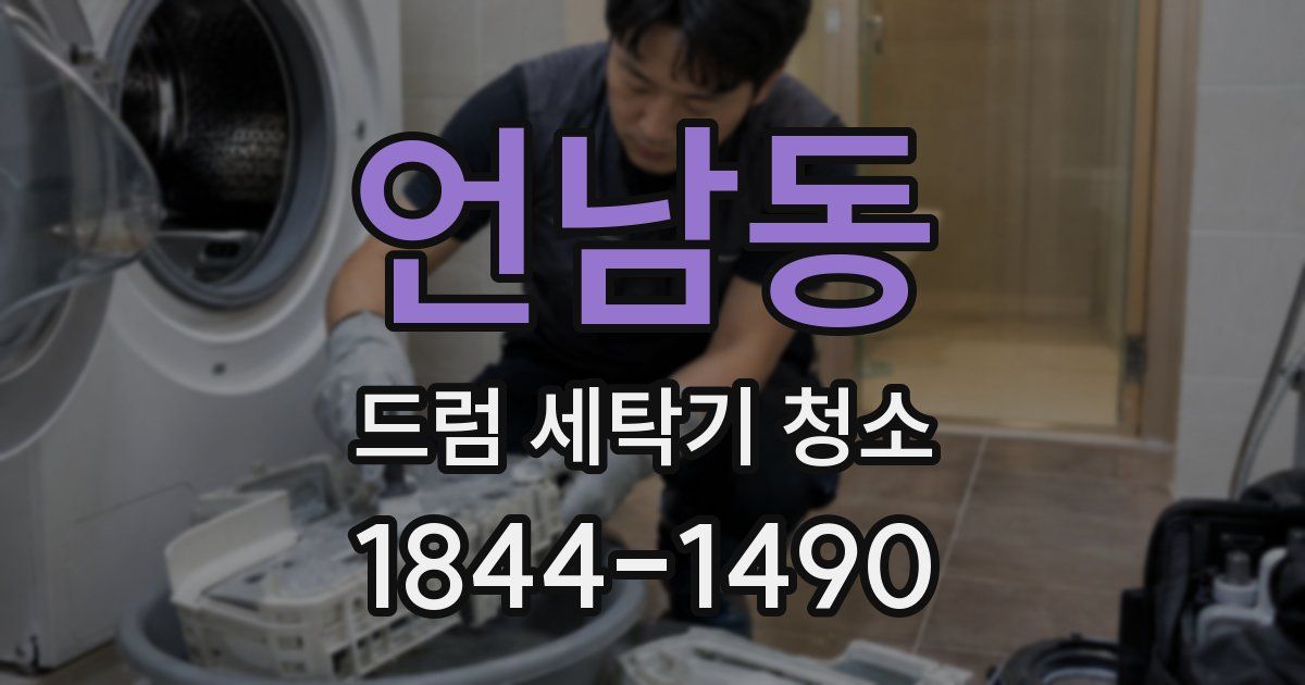 언남동 드럼 세탁기 청소