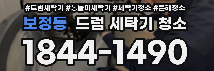 보정동 드럼 세탁기 청소