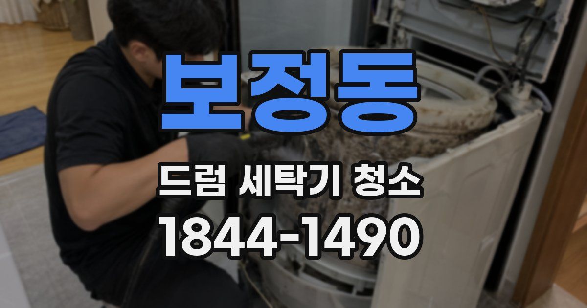 보정동 드럼 세탁기 청소