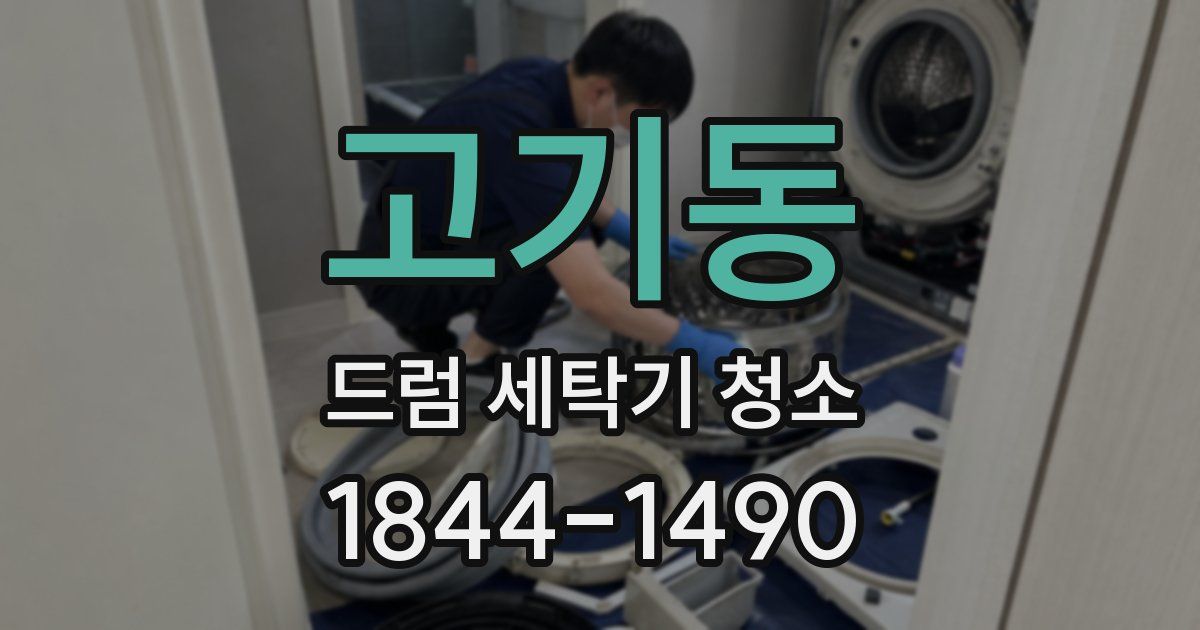 고기동 드럼 세탁기 청소
